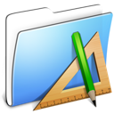 Aqua Smooth Folder Applications Icon